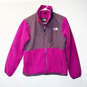 The North Face Women's Size Small Denali Full Zip Fleece Jacket Pockets Magenta